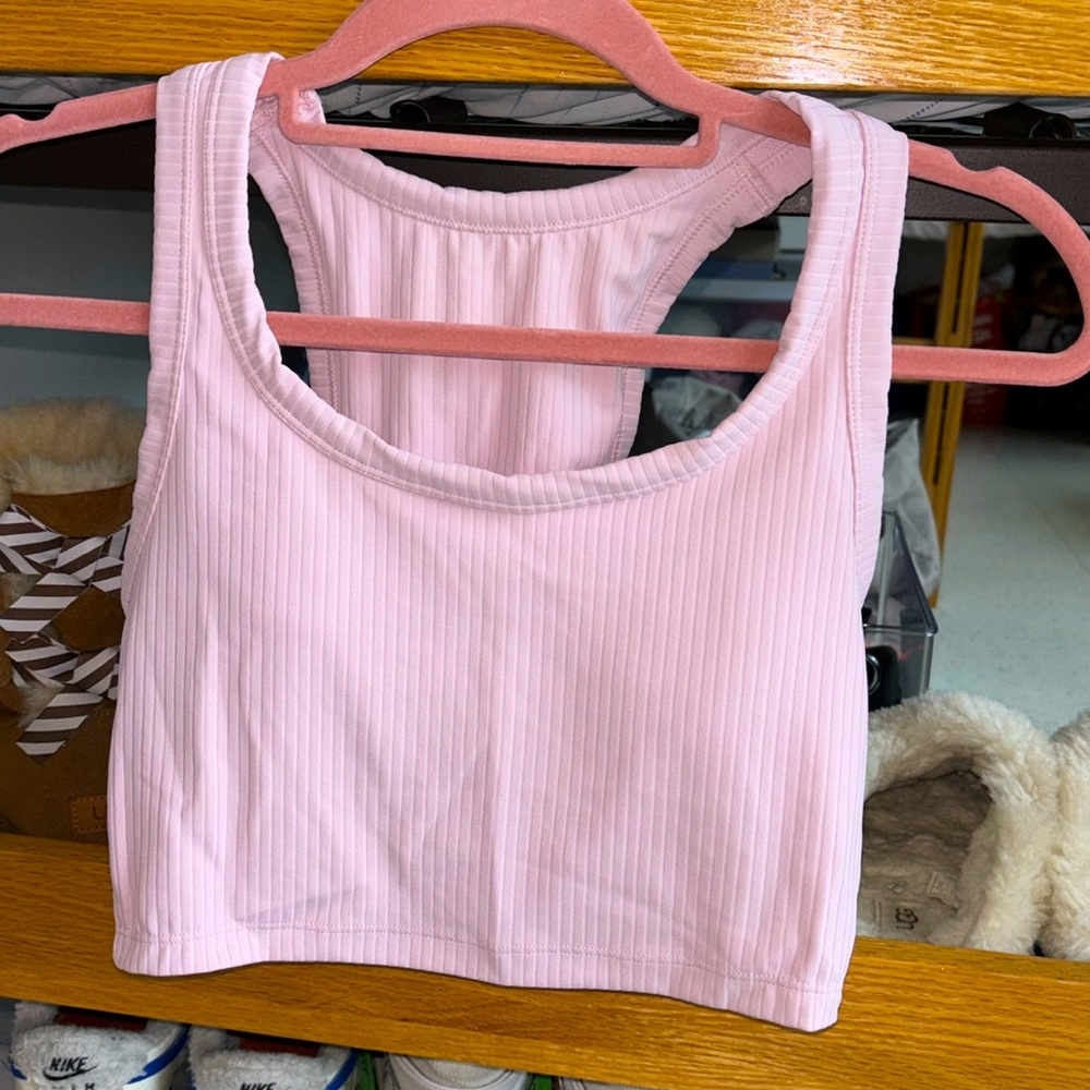 Cute light pink workout top